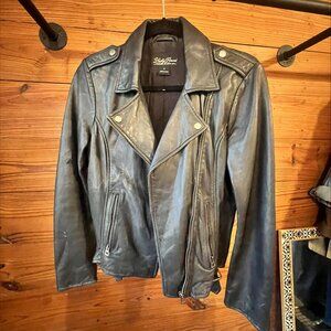 Lucky Brand Genuine Leather Biker/Moto Jacket - Small
